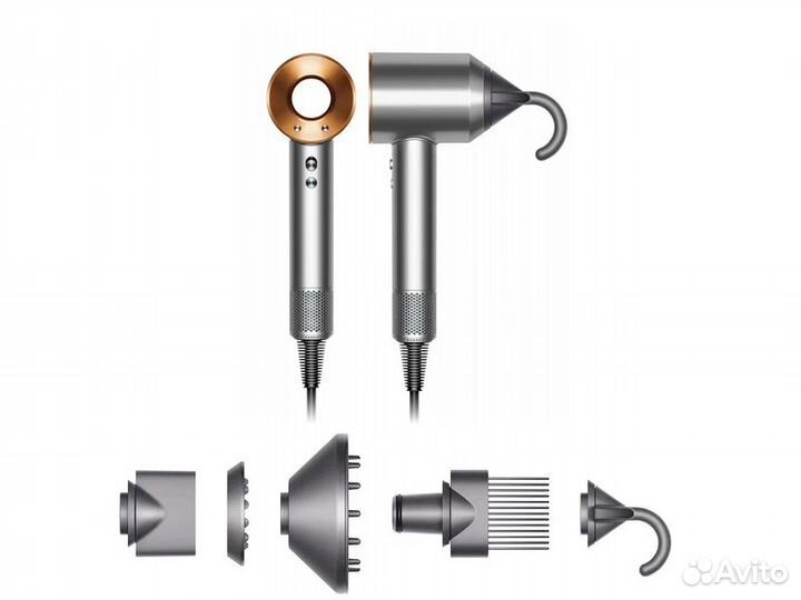 Фен Dyson Supersonic HD07 Nickel Сopper. Оригинал