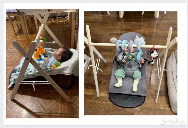 Детский мобиль стойка тренажер монтессори