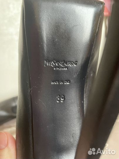 Туфли yves saint laurent черные 39