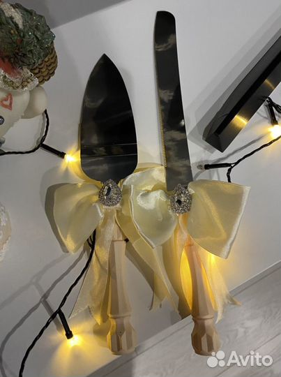 Нож и лопатка для свадьбы