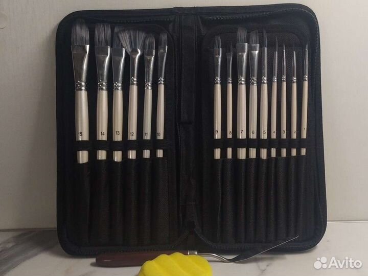 Кисточки художественные кисти для рисования серебр