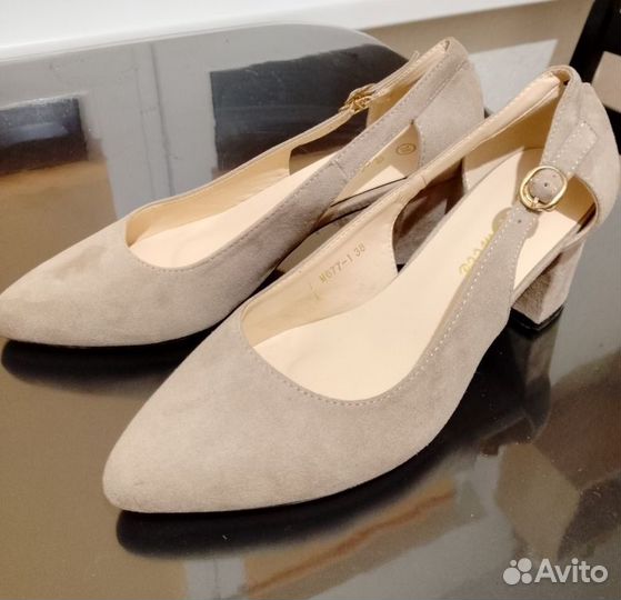 Туфли замшевые