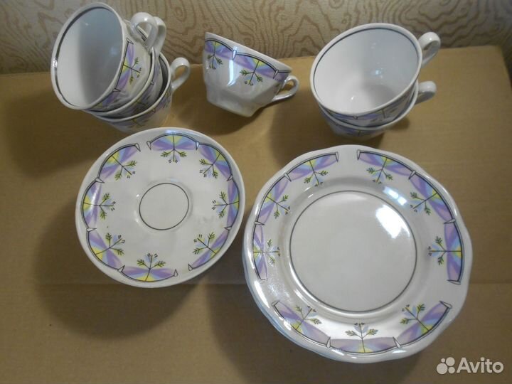Рижский кофейный фарфоровый сервиз СССР