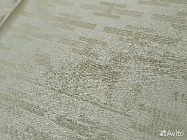 Зелёный платок Hermes шелк Жаккард 10 цв