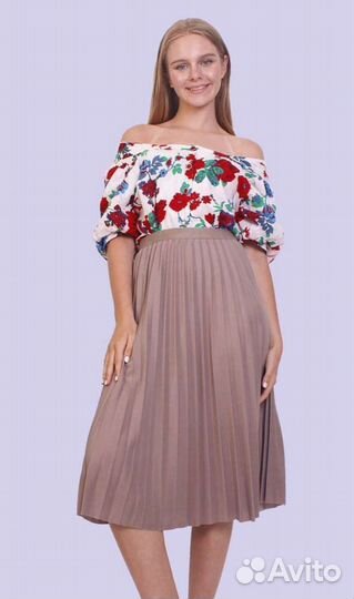 Плиссированные юбки 44-46