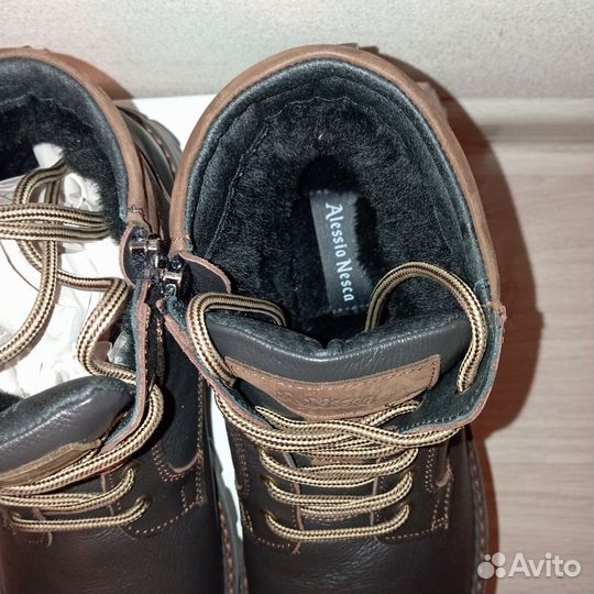 Полуботинки зимние кожаные 42 р