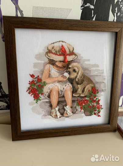 Картина вышитая крестом