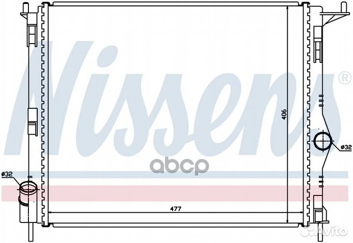 Радиатор системы охлаждения dacia: logan (FS/LS