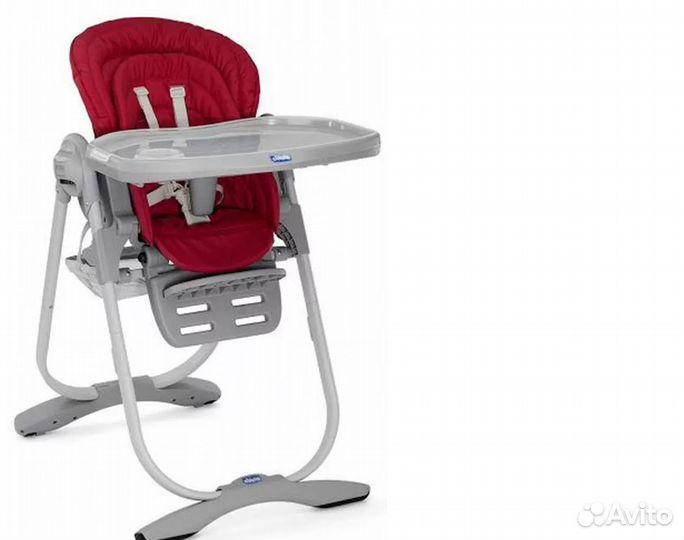 Стульчик для кормления Chicco polly magic красный