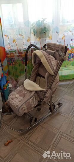 Детские санки коляска