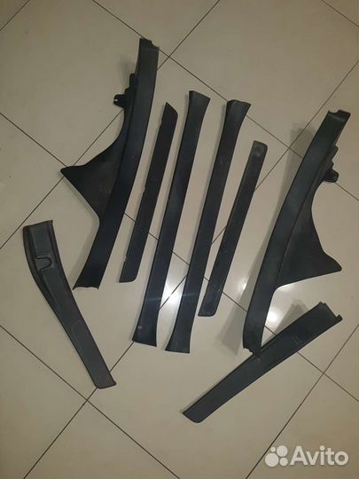 Накладки порогов Субару Форестер SH 2008-2013г.в