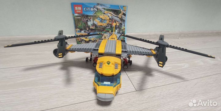 Lego City вертолёт для доставки тяжёлых грузов