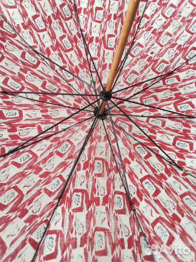 Зонт ретро хлопок, большой. Фаб.Заря.Одесса.ссср