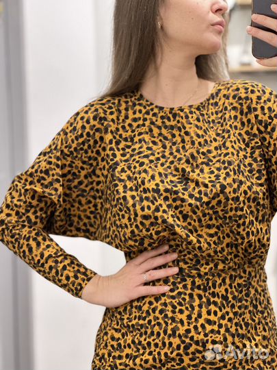 Платье topshop леопард 44 р