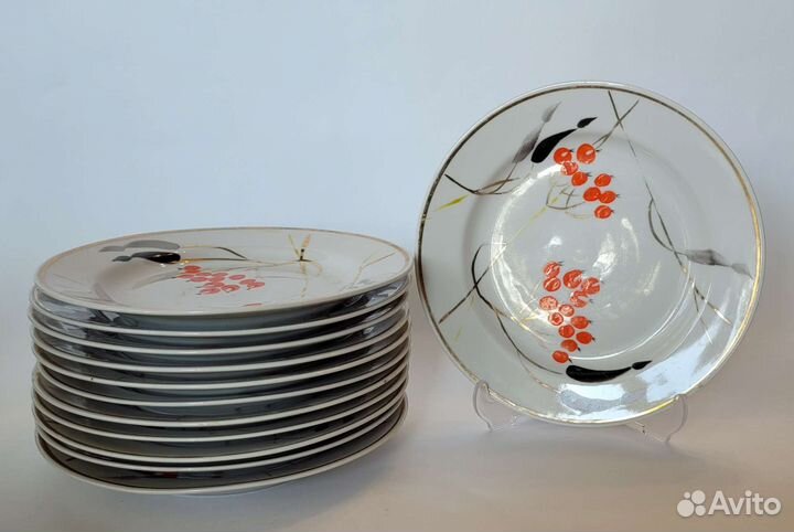 Фарфоровая тарелка СССР Богдановичский фз