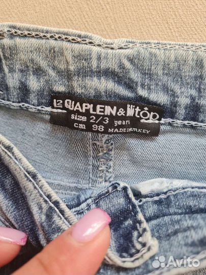 Джинсы для девочки 98