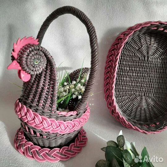 Корзина плетеная (Пасха не за горами)