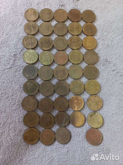 Юбилейные монеты 1,2,5,10,25