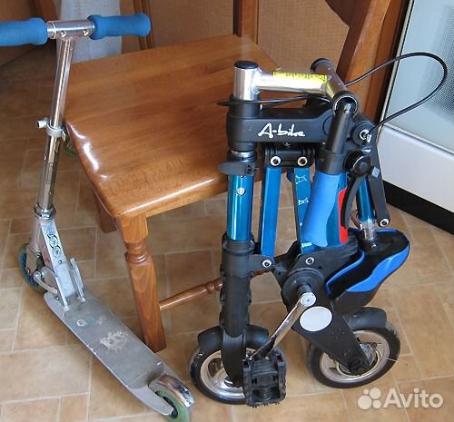 A-Bike колеса педали седло - складной велосипед