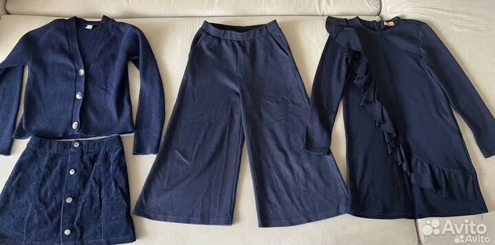 Кардиган, юбка, платье, брюки на девочку 134