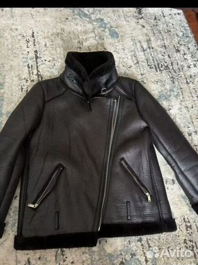 Дубленка авиатор женская 44