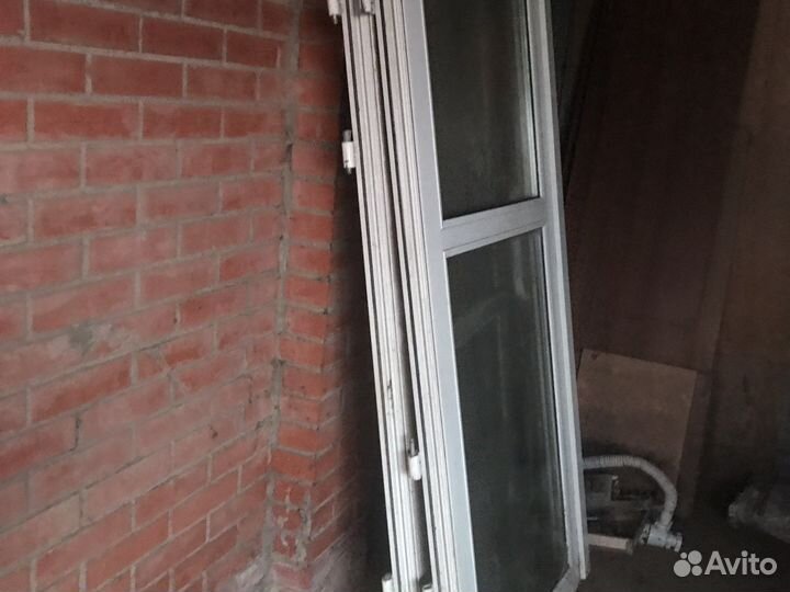 Дверь пластиковая пвх входная бу стекло