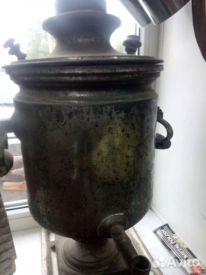 Самовар на дровах старинный