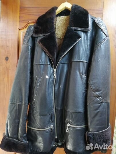 Куртка натуральная кожа мужская 54 56