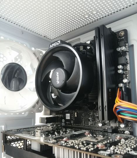 Игровой пк Ryzen 5 1600, GTX 1060, 16 Гб, SSD