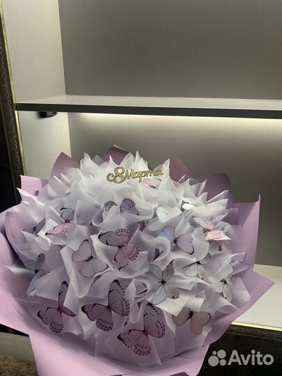 Букет из бабочек к 8 марта
