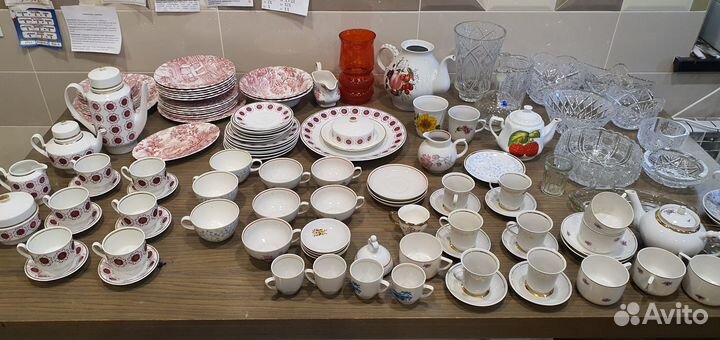 Чайный сервиз, столовый, чайник СССР