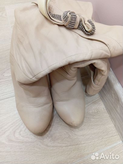 Полусапоги натуральная кожа 39 р. на полную ногу