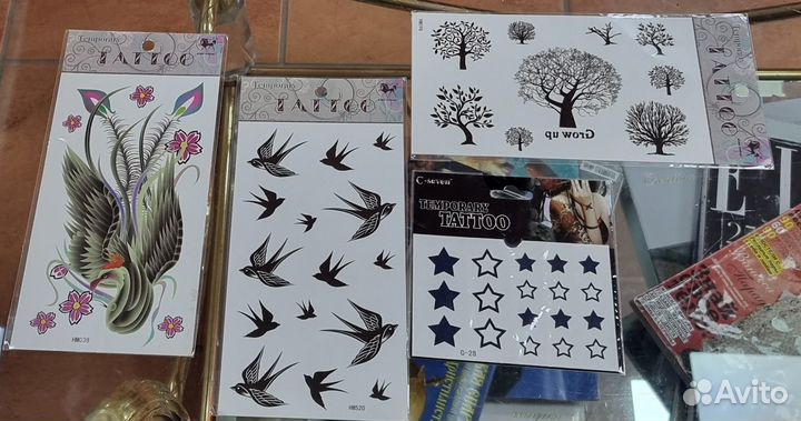 Временная переводная татуировка наклейка