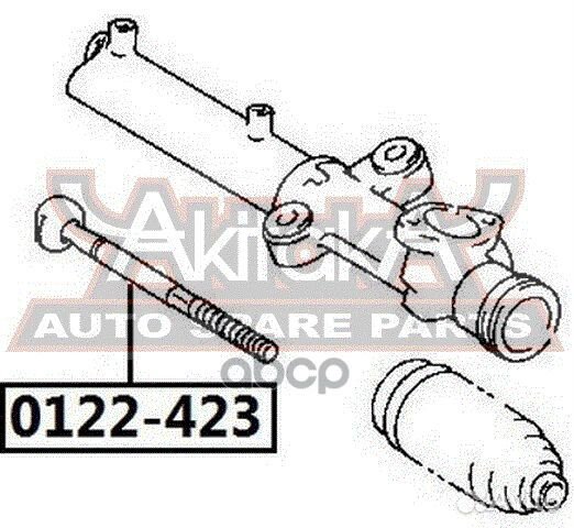 Тяга рулевая перед прав/лев 0122423 asva