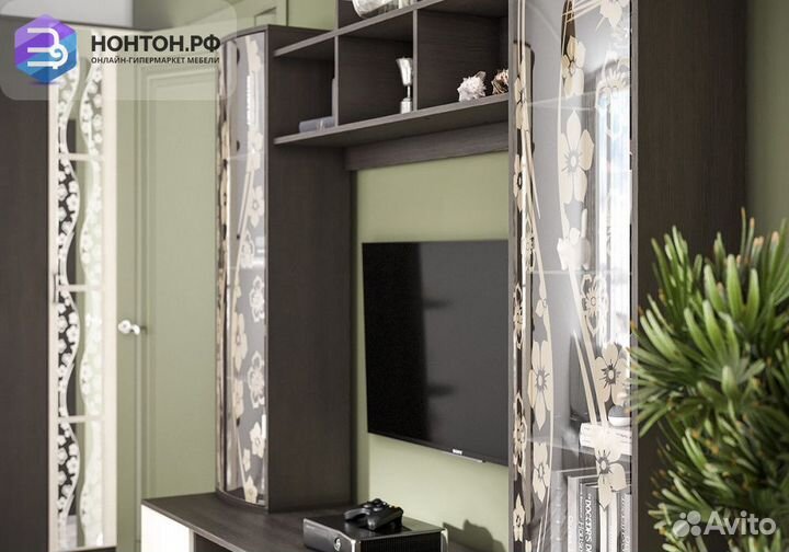 Стенка Марта-15 прямая венге / дуб белфорд