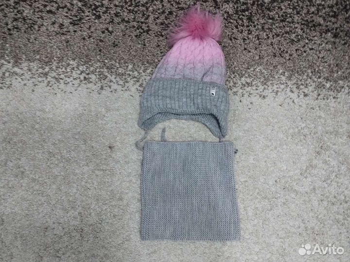 Шапка и снуд для девочки