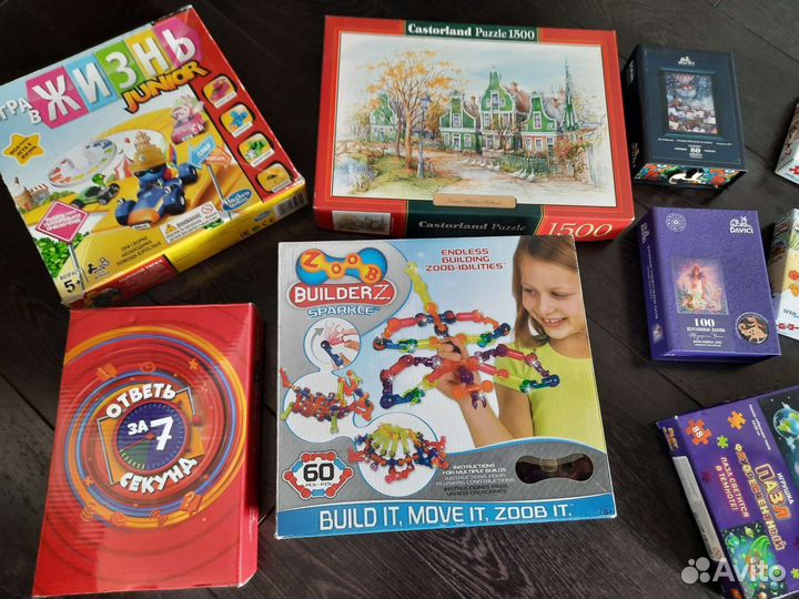Настольные игры и деревянные пазлы