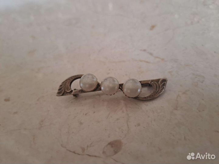 Брошь серебро винтаж