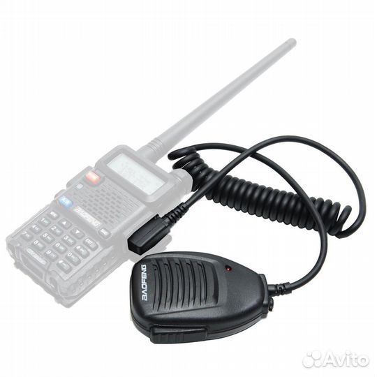 Тангента для раций Baofeng (разъём Kenwood 2 PIN)