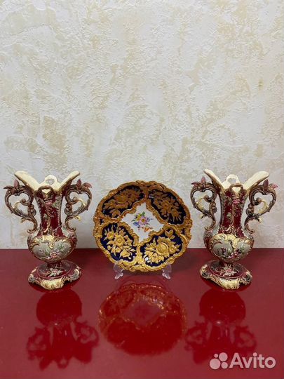 Майолика вазы