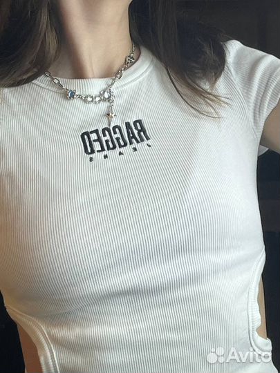 Топ The Ragged Priest с вырезами футболка