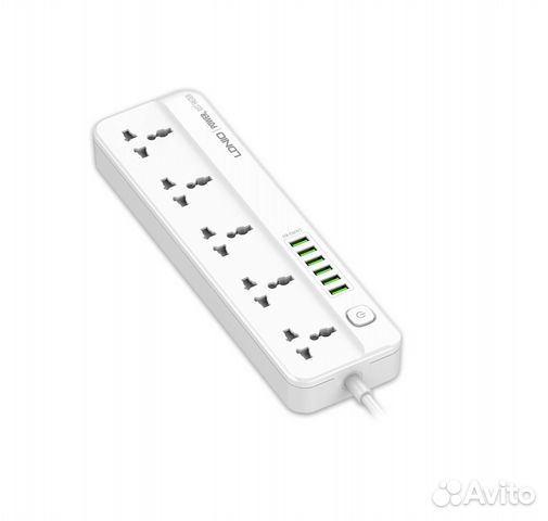 Сетевой фильтр ldnio SC5614 6USB*5 розеток 2м
