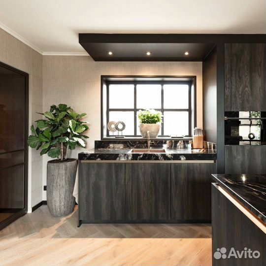 Кухня в стиле шале