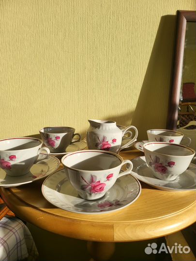 Чайны пары, фарфор, Дулево. СССР