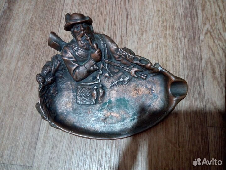 Пепельница охотник СССР