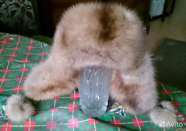 Шапочка с соболем