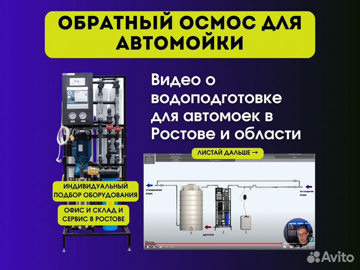 Обратный осмос для автомойки