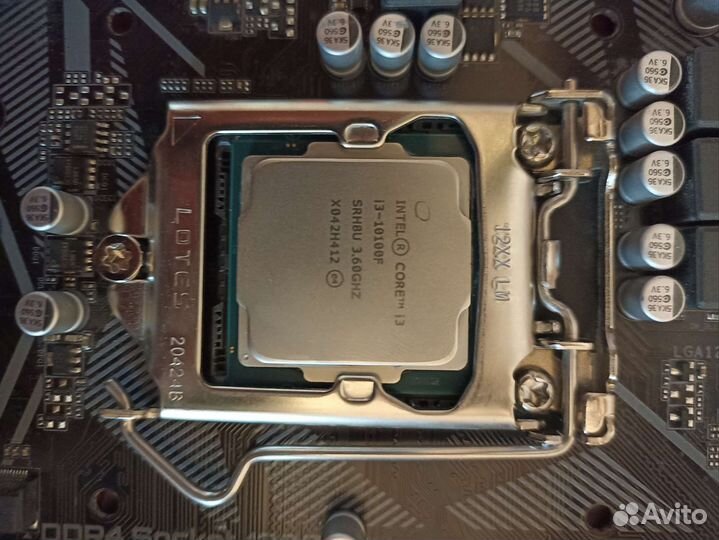 Материнская плата h410m h lga 1200 с процессором