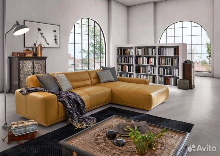 Диван из натуральной кожи