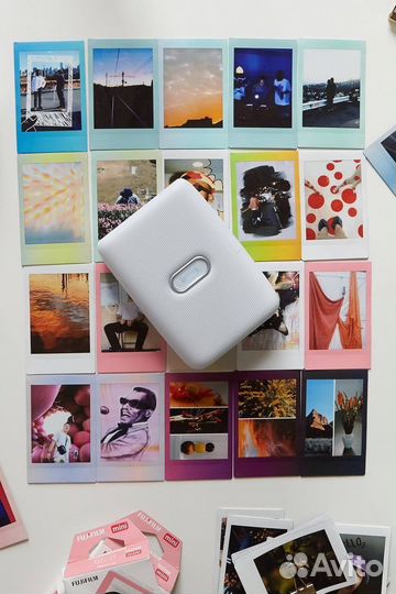 Печать фото instax mini в стиле polaroid